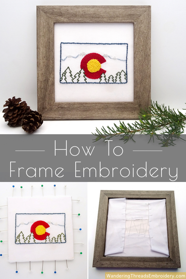 How to Frame Embroidery: The Easy Method - Wandering Threads